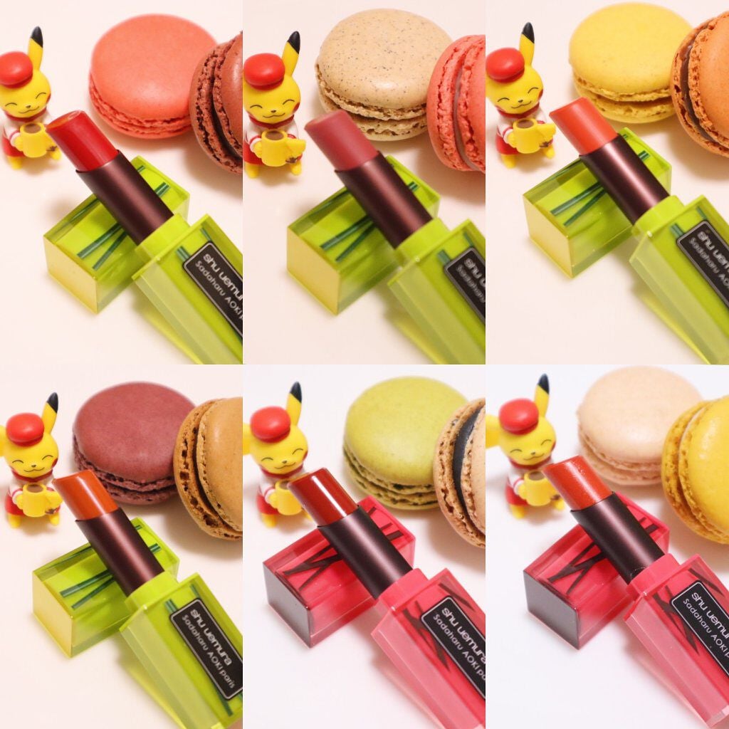 ケーキ リップスティック ルージュ アンリミテッド マット/shu uemura/口紅を使ったクチコミ(2枚目)