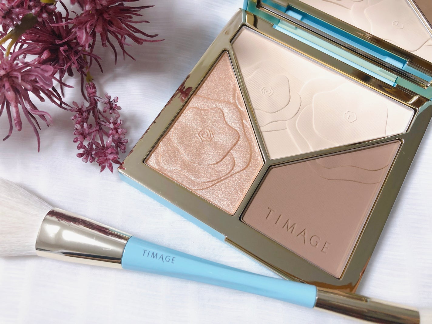 ハイライトシェーディングパレット/TIMAGE/パウダーハイライトを使ったクチコミ(1枚目)