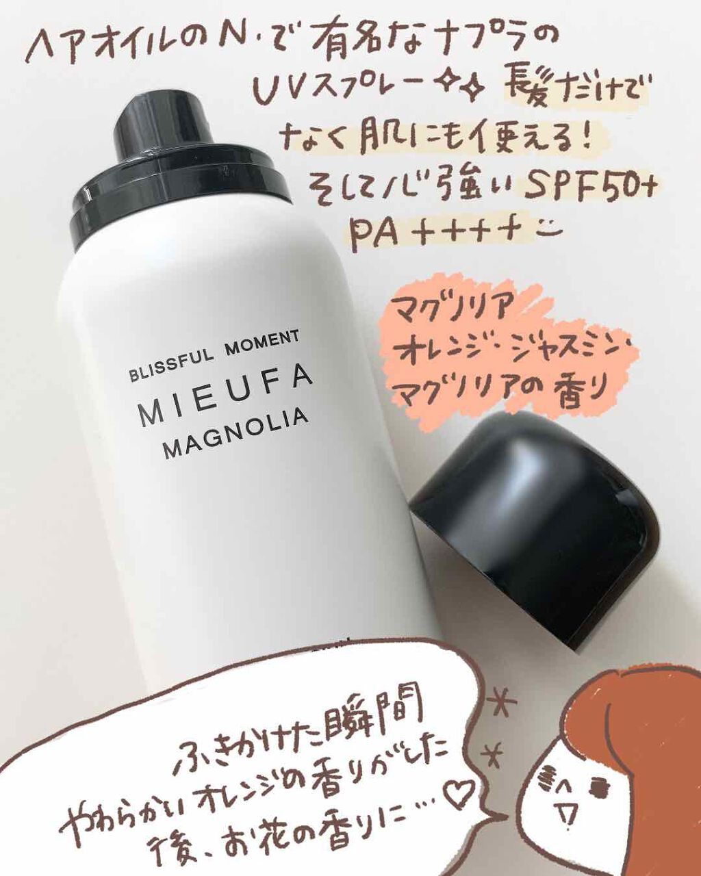 ミーファ フレグランスUVスプレー シェリーサボン/MIEUFA/日焼け止めミスト・スプレーを使ったクチコミ（2枚目）