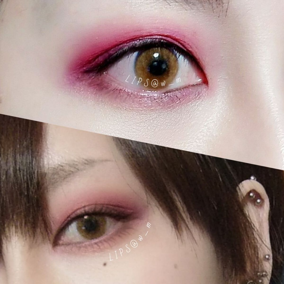 プリズム パウダーアイカラー 018 ワインレッド/リンメル ロンドン/単色アイシャドウを使ったクチコミ（1枚目）