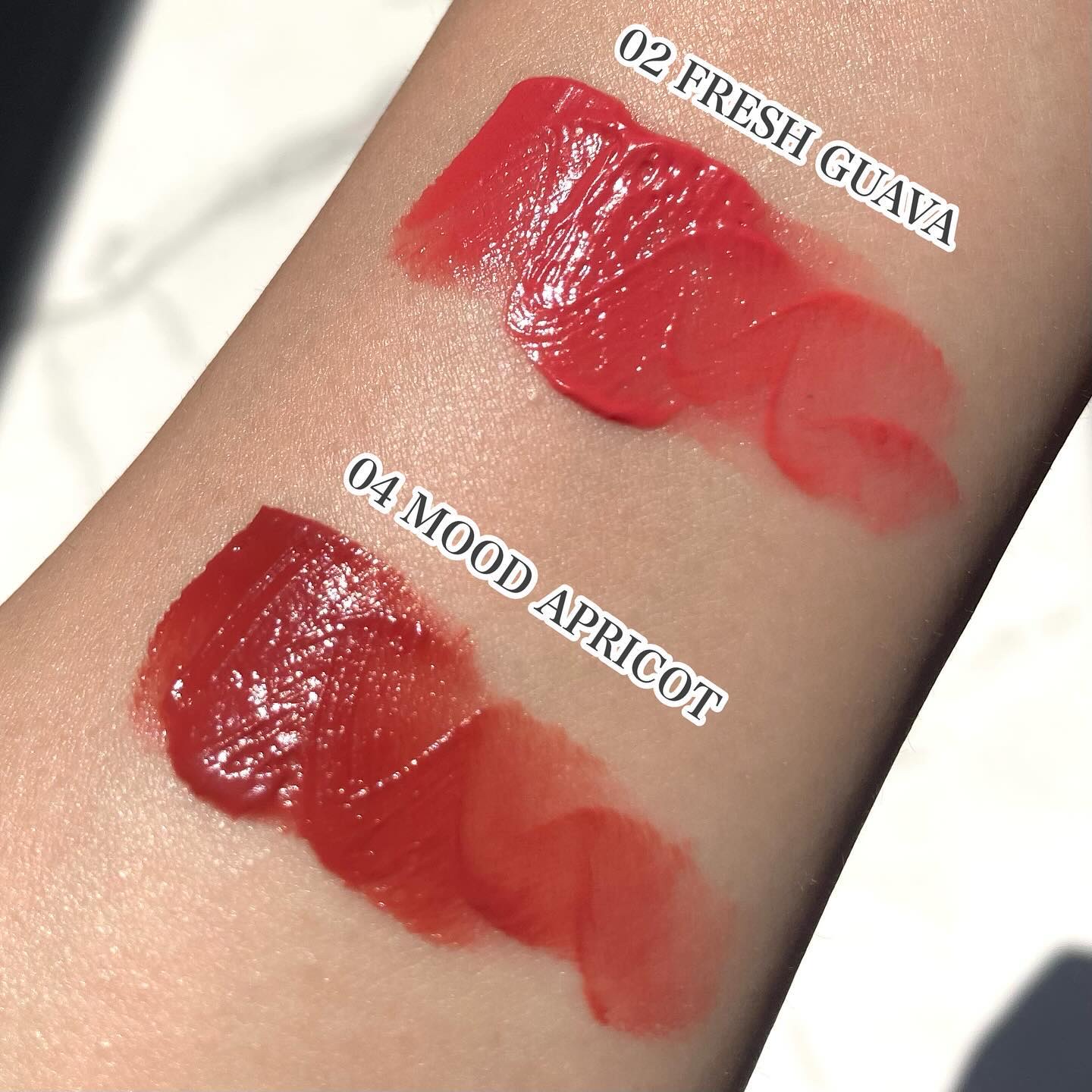 ライトオンベルベットティント/ネイチャーリパブリック/リップティントを使ったクチコミ（2枚目）