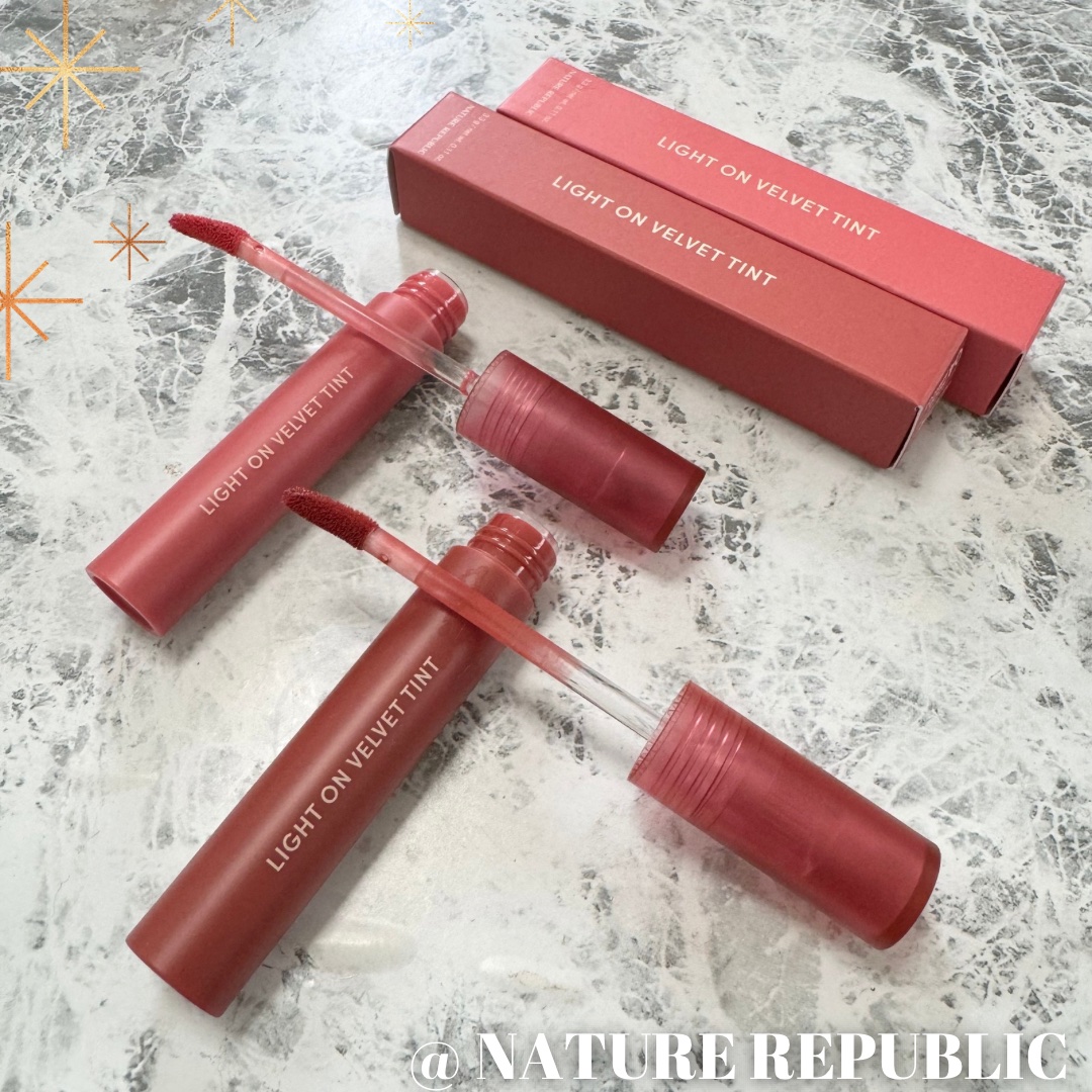 ライトオンベルベットティント/ネイチャーリパブリック/リップティントを使ったクチコミ（1枚目）