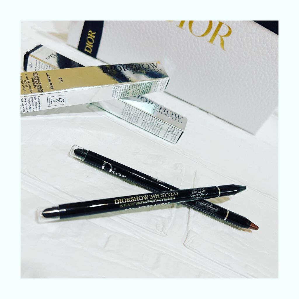 ディオールショウ 24Ｈ スティロ ウォータープルーフ/Dior/ペンシルアイライナーを使ったクチコミ（3枚目）