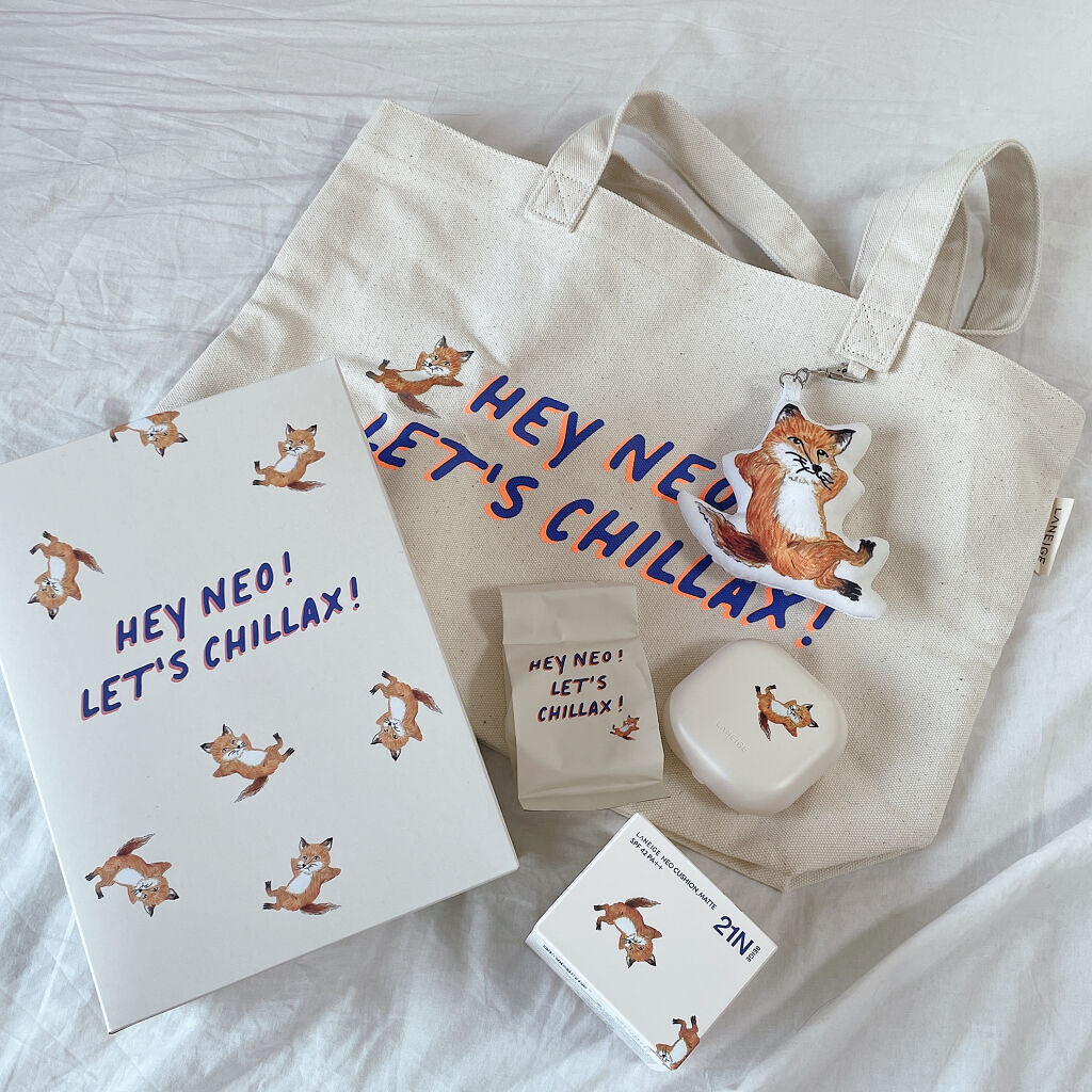 メゾンキツネ コラボ ネオクッション/LANEIGE/クッションファンデーションを使ったクチコミ（1枚目）