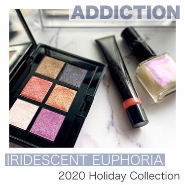 ホリデー アディクション “イリディセント ユーフォリア” EYESHADOW PALLETE L/ADDICTION/メイクアップキットを使ったクチコミ（1枚目）