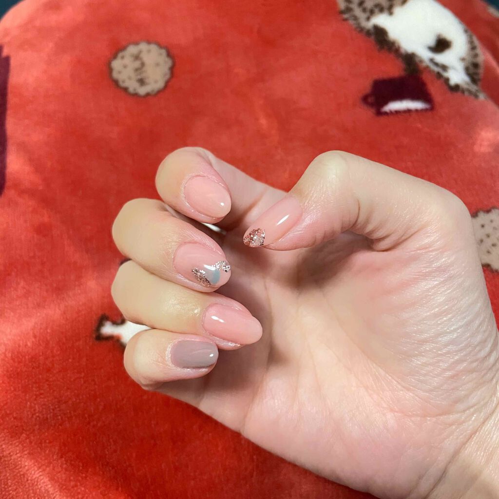 ノンワイプクリア キャンジェル(トップコート)/プリジェル/ジェルネイルを使ったクチコミ(2枚目)