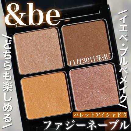 &be パレットアイシャドウ/&be/アイシャドウパレットを使ったクチコミ(1枚目)