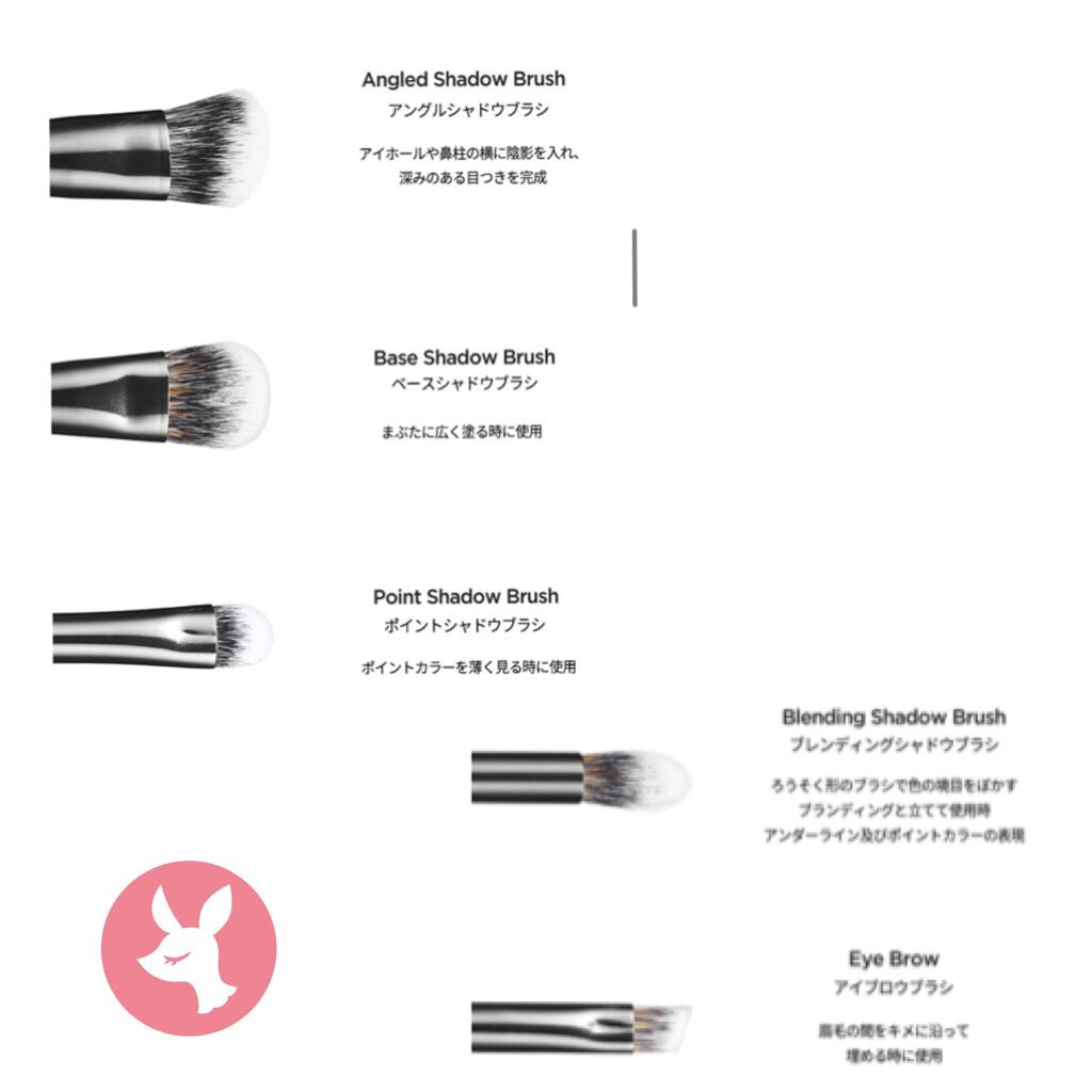 fillimilli アイメイクブラシセット/fillimilli/メイクブラシを使ったクチコミ(2枚目)