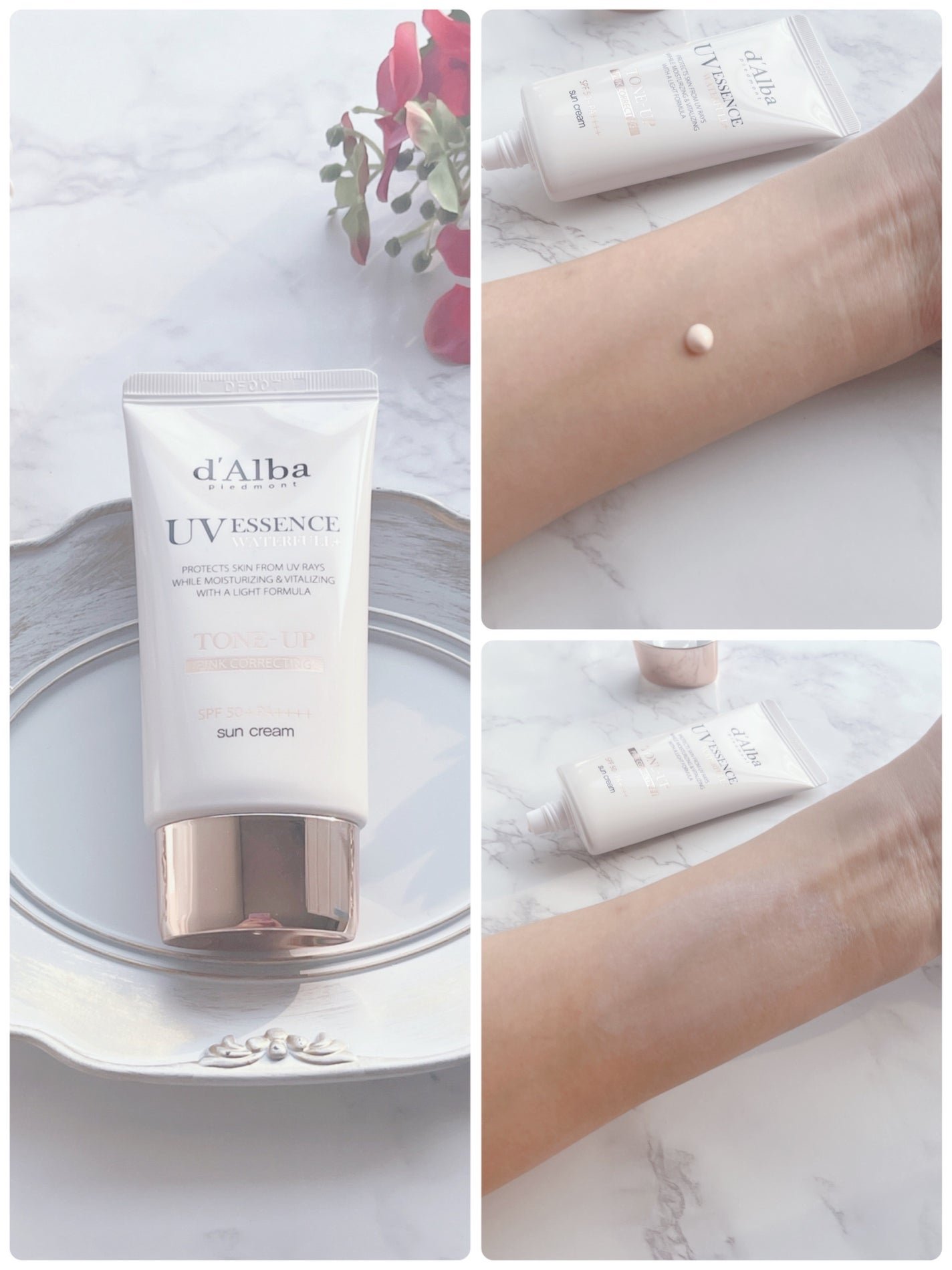 ウォータフルトーンアップサンクリーム/ダルバ/日焼け止めクリームを使ったクチコミ(3枚目)