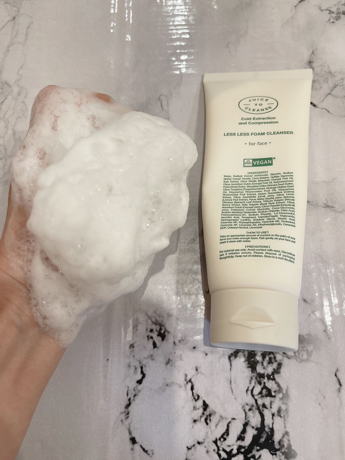 レスレスフォームクレンザー/JUICE TO CLEANSE/洗顔フォームを使ったクチコミ（1枚目）