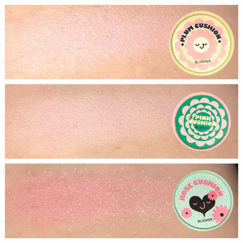 パステルクッションブラッシャー/THE FACE SHOP/パウダーチークを使ったクチコミ（3枚目）