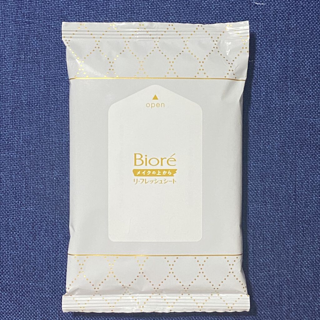 メイクの上からリフレッシュシート/ビオレ/フェイスシートを使ったクチコミ（2枚目）