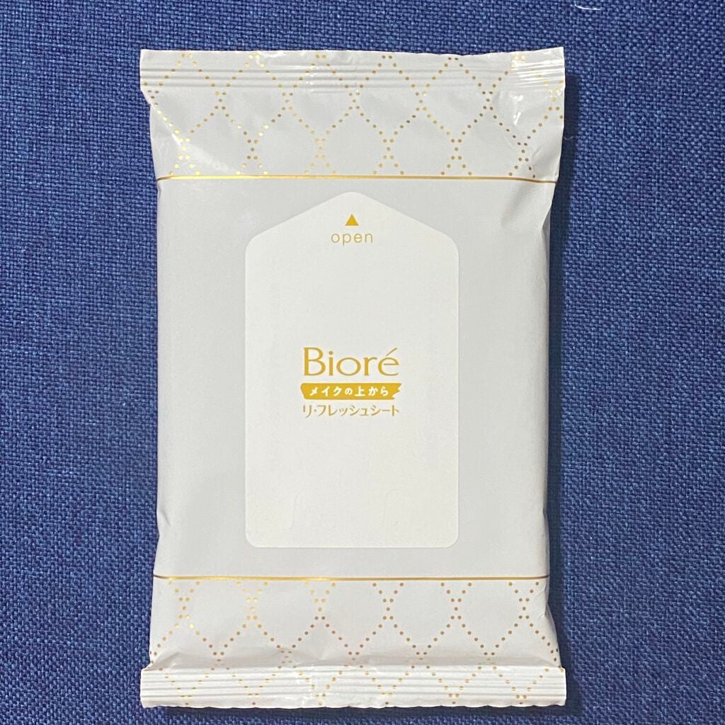 メイクの上からリフレッシュシート/ビオレ/フェイスシートを使ったクチコミ(2枚目)