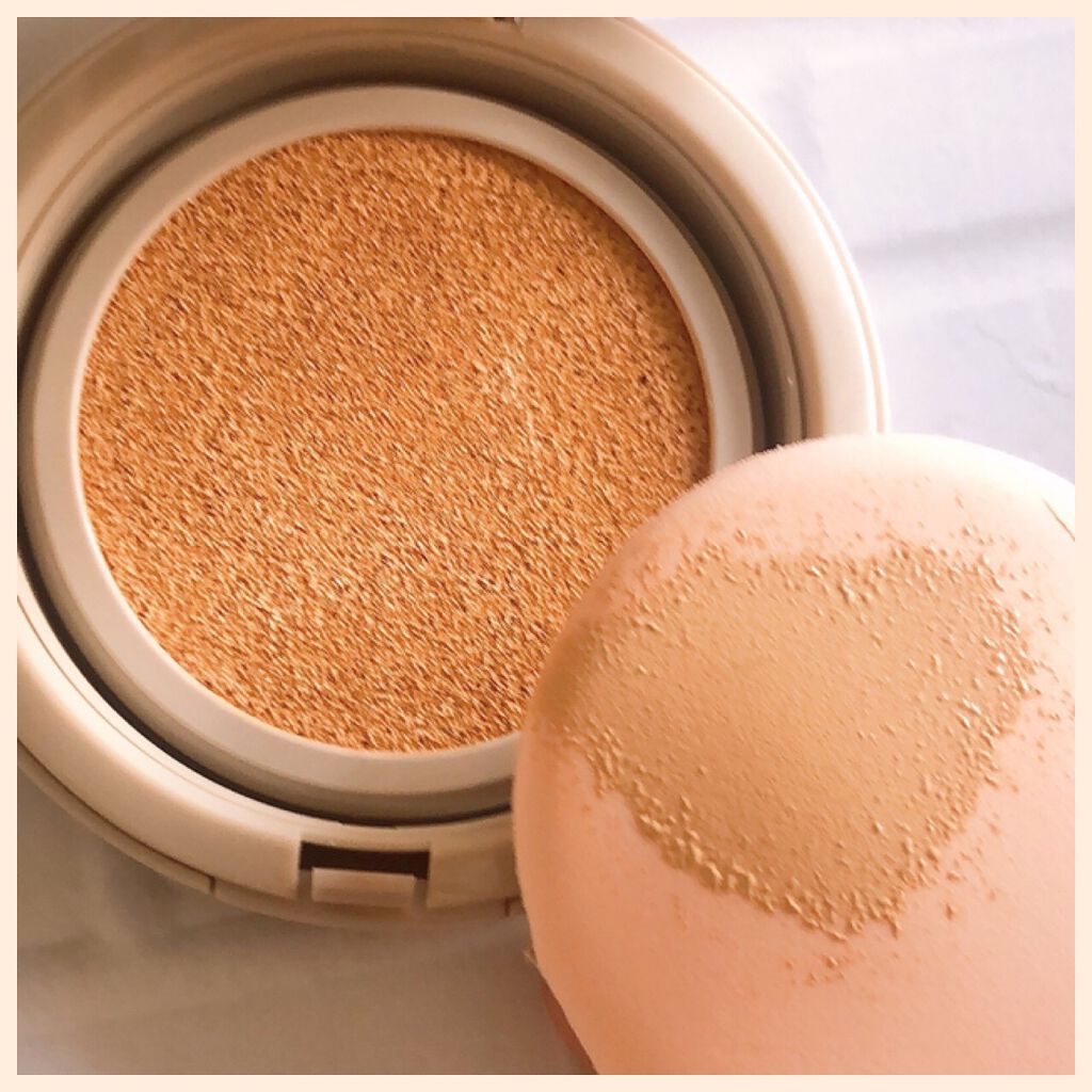 ミネラルグロウスキンクッション ナチュラル/エトヴォス/クッションファンデーションを使ったクチコミ（2枚目）