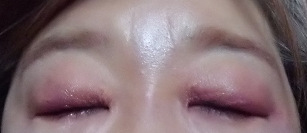 グリッターライナー(MFLリキッドアイシャドウ) ピンク/DAISO/ジェルアイライナーを使ったクチコミ（3枚目）