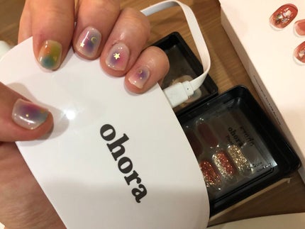 セミキュアジェルネイル(ハンド)/ohora/ネイルシールを使ったクチコミ(2枚目)