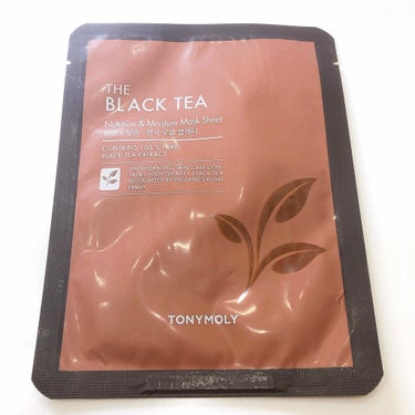 ◆TONYMOLY
　Nutrition & Moisture Mask Sheet
　THE BLACK TEA

職場の先輩からの出張土産！
韓国製のパックです。


◎プラスな点
　・美容液をかな