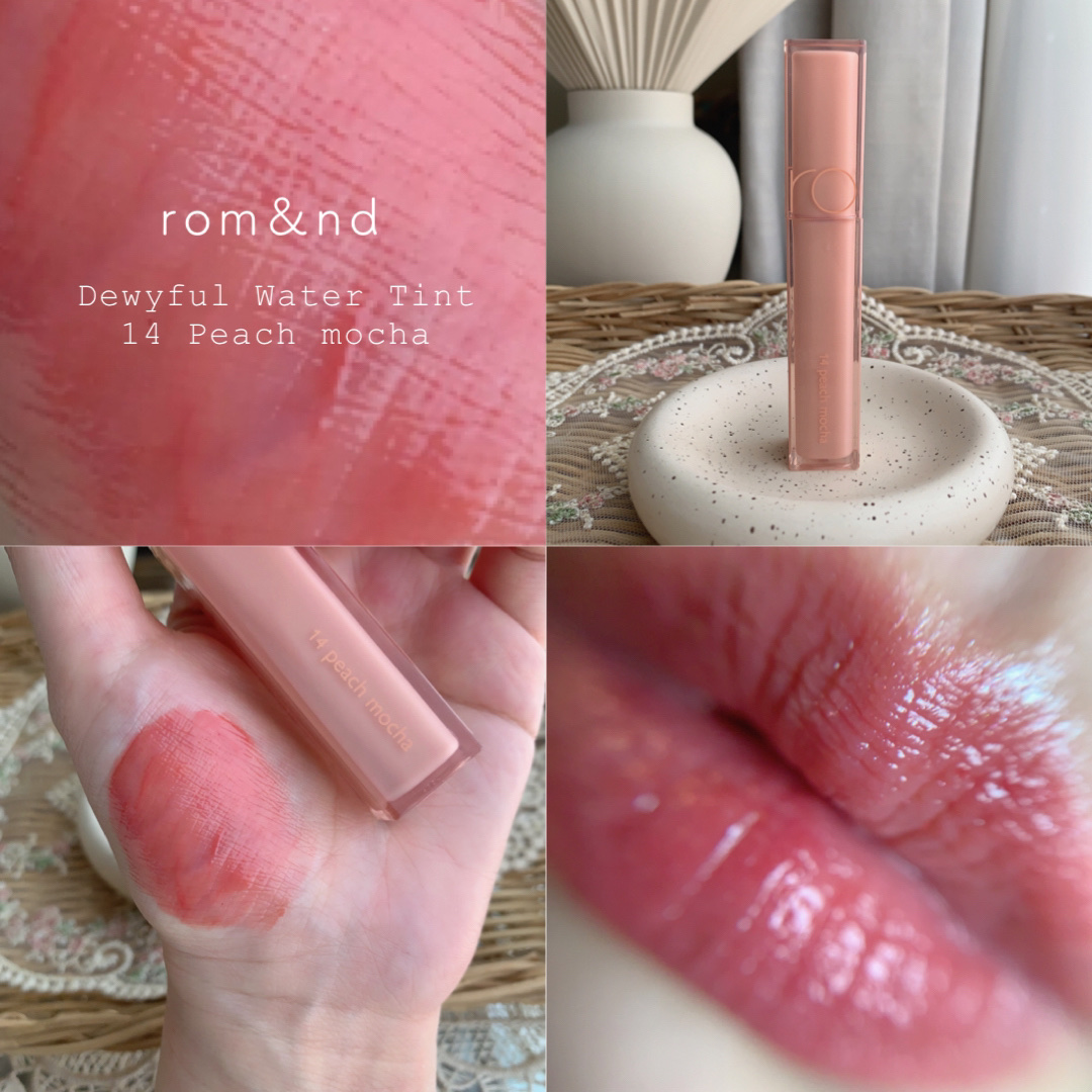 デュイフルウォーターティント 14 ピーチモカ(日本限定)/rom&nd/リップティントを使ったクチコミ（1枚目）