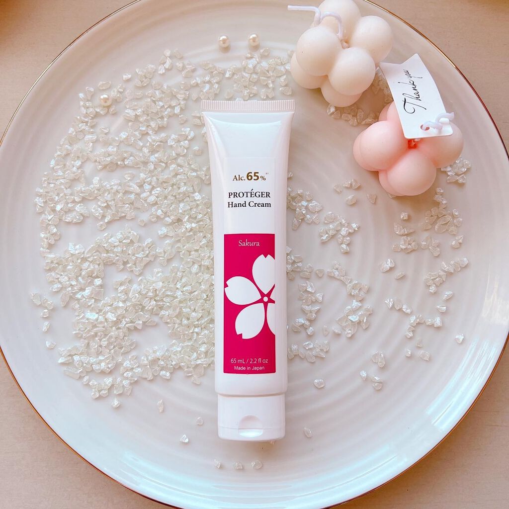 saayacosme on LIPS 「キレイと潤い保つ♡プロテジェハンドクリーム\65%アルコール+..」(3枚目)
