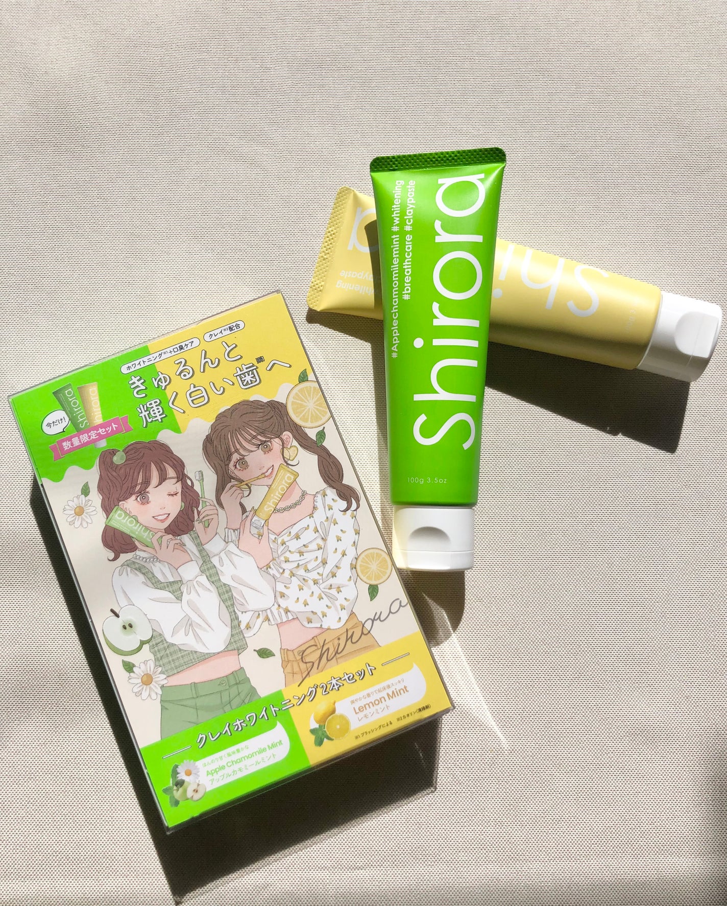 シローラクレイホワイトニング2本セット/Shirora/歯磨き粉を使ったクチコミ(1枚目)