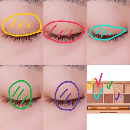 プロ アイ パレット/CLIO/アイシャドウパレットを使ったクチコミ(2枚目)