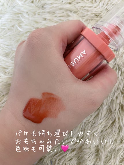 ジェルフィットティント/AMUSE/リップティントを使ったクチコミ(2枚目)