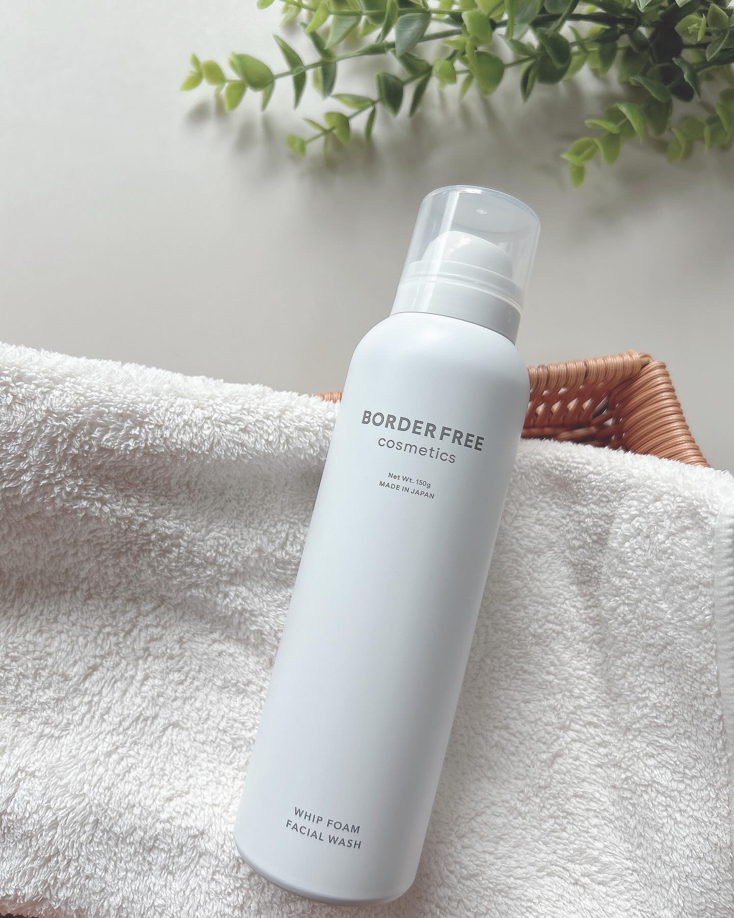 ホイップフォームフェイシャルウォッシュ/BORDER FREE cosmetics/洗顔フォームを使ったクチコミ（1枚目）