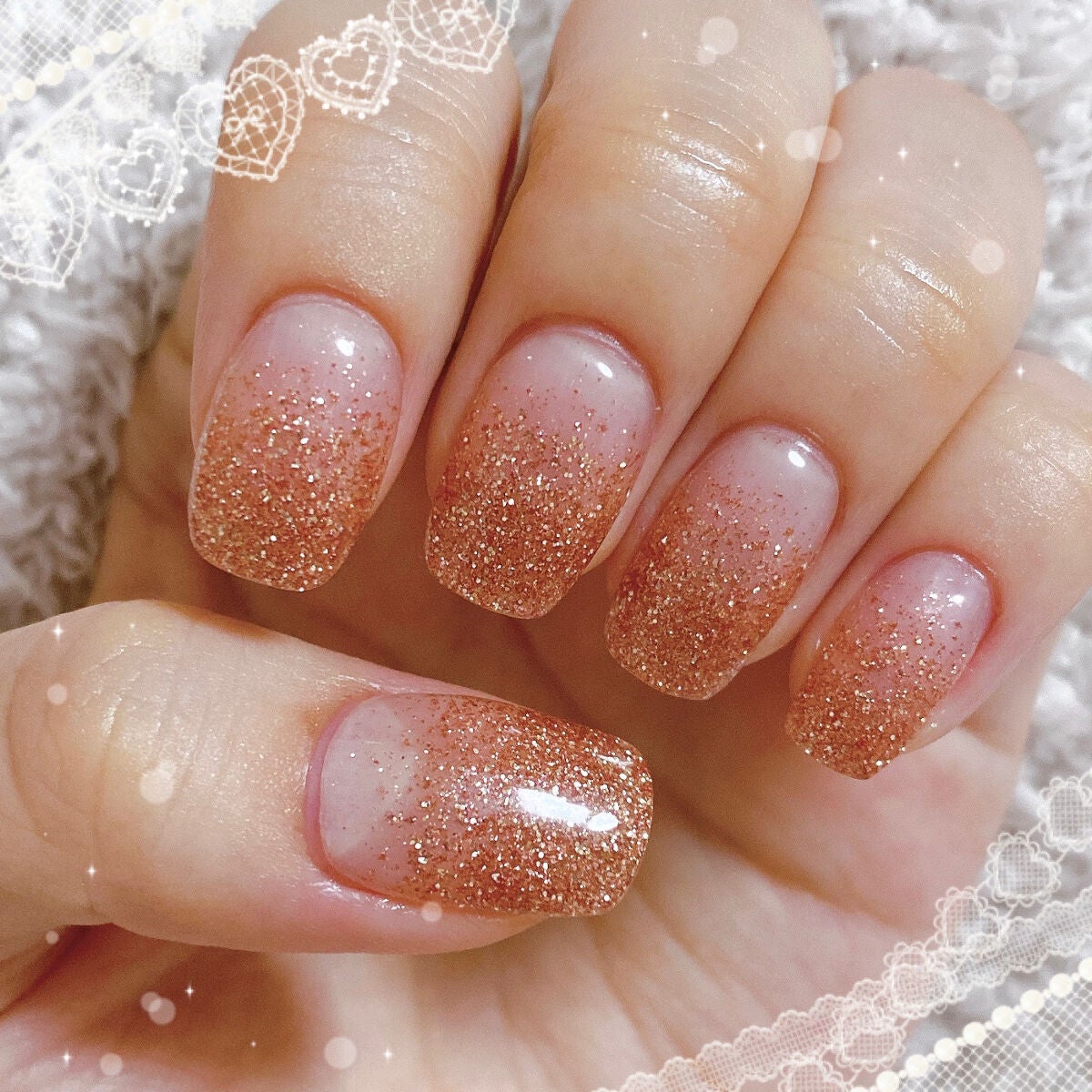 セミキュアジェルネイル(ハンド)/ohora/ネイルシールを使ったクチコミ(1枚目)