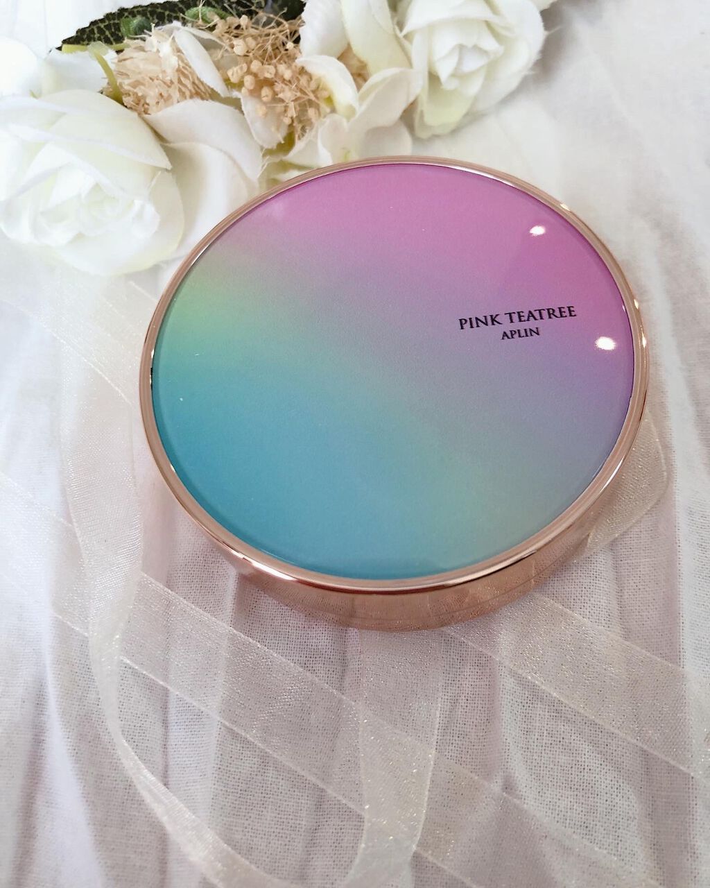 ピンクティーツリーカバークッション/APLIN/クッションファンデーションを使ったクチコミ(1枚目)