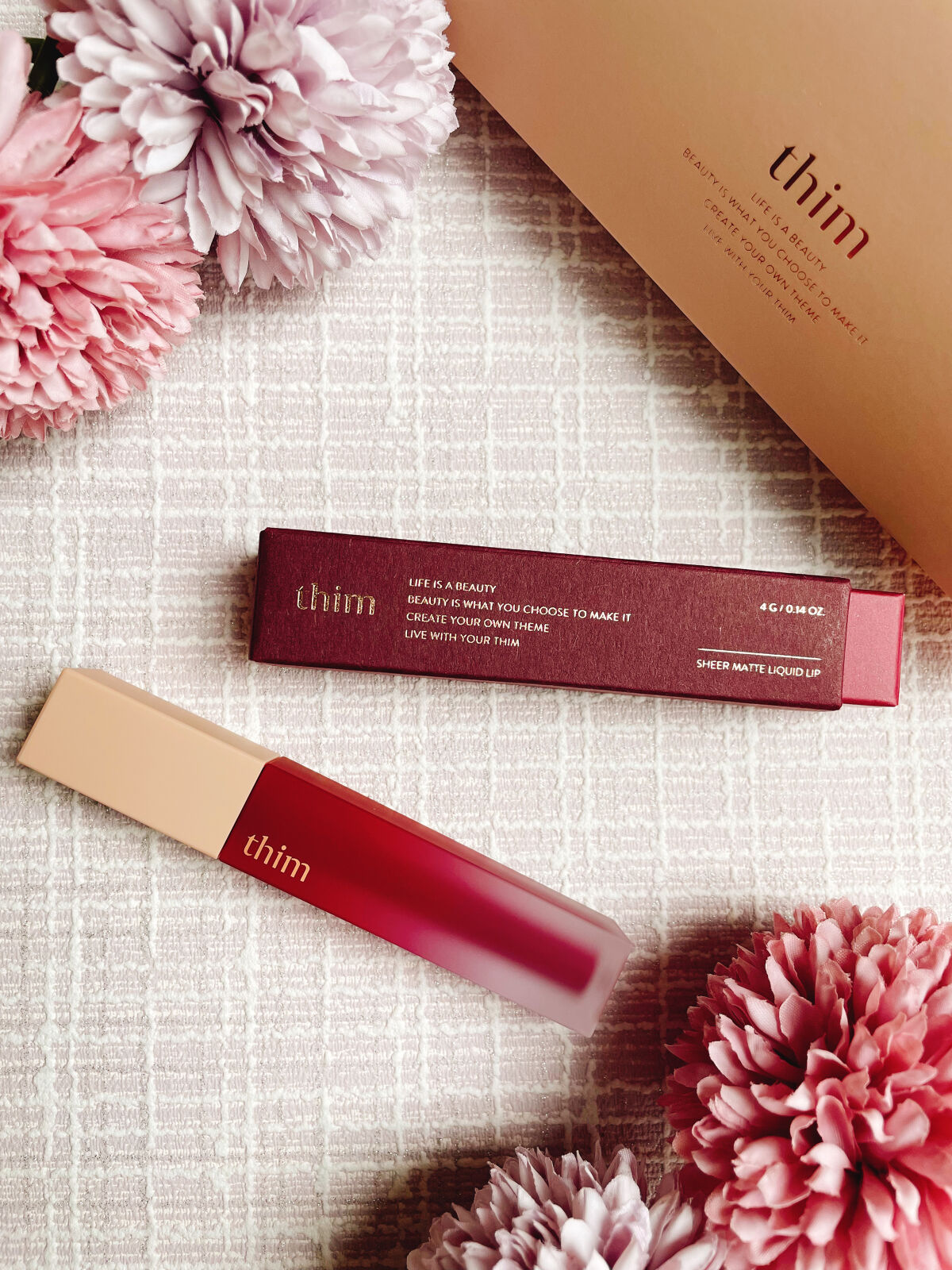 シアーマットリキッドリップ/thim/口紅を使ったクチコミ（1枚目）