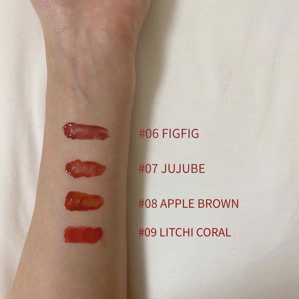 ジューシーラスティングティント/rom&nd/リップティントを使ったクチコミ（2枚目）