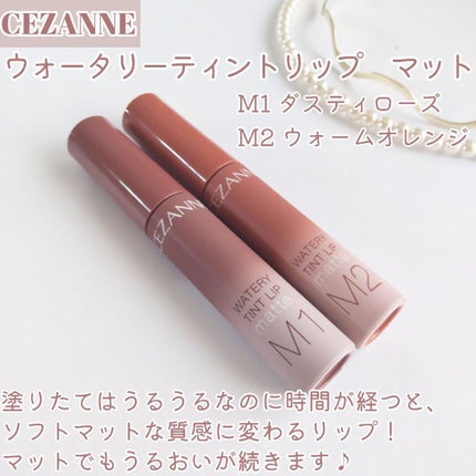 ウォータリーティントリップ マット/CEZANNE/リップティントを使ったクチコミ(2枚目)