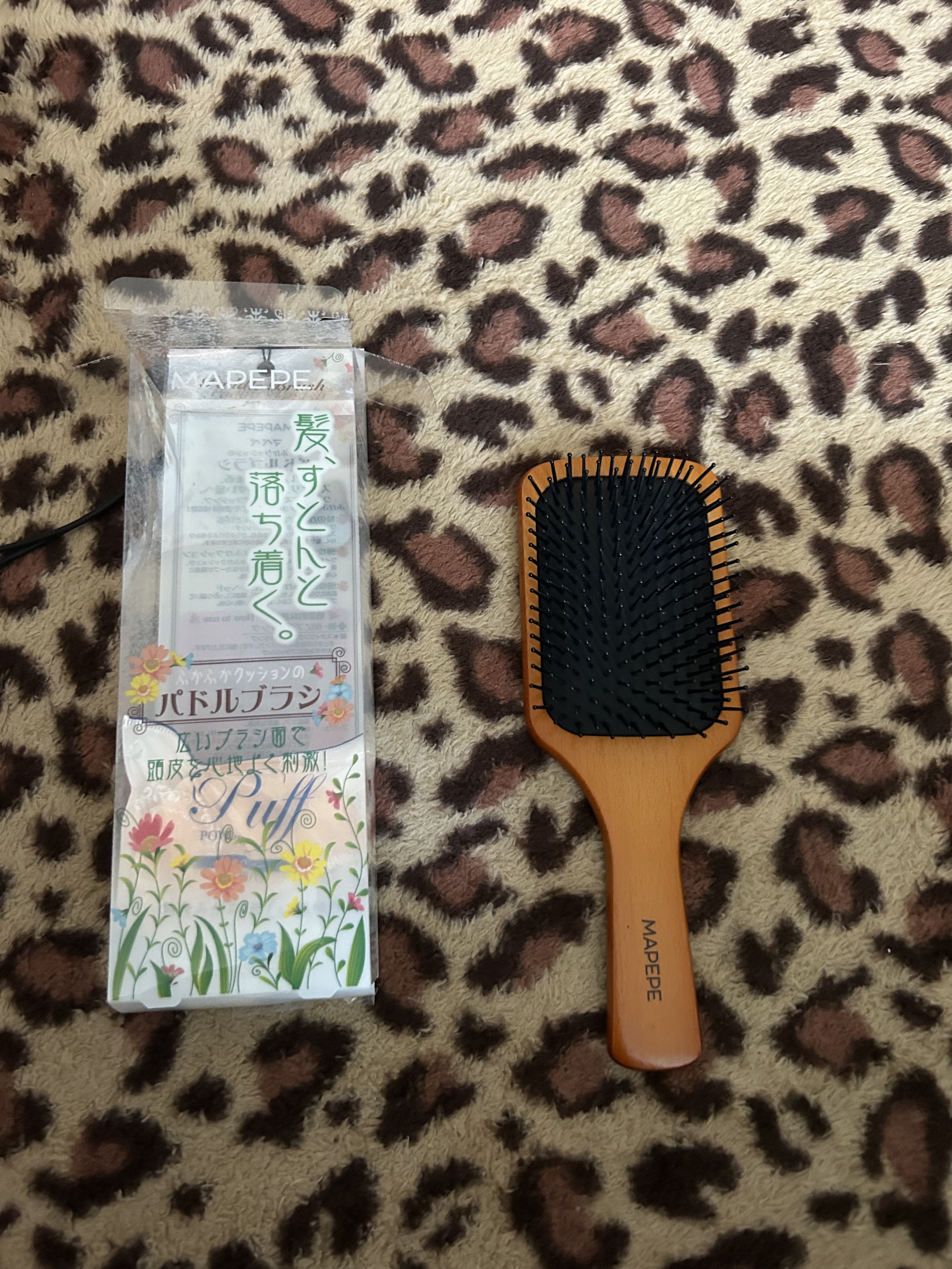 ふかふかクッションのミニパドルブラシ/マペペ/ヘアブラシを使ったクチコミ（1枚目）