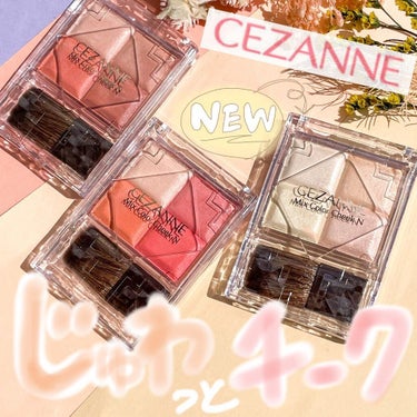 ミックスカラーチークN 01ウォームローズ/CEZANNE/パウダーチークを使ったクチコミ（1枚目）