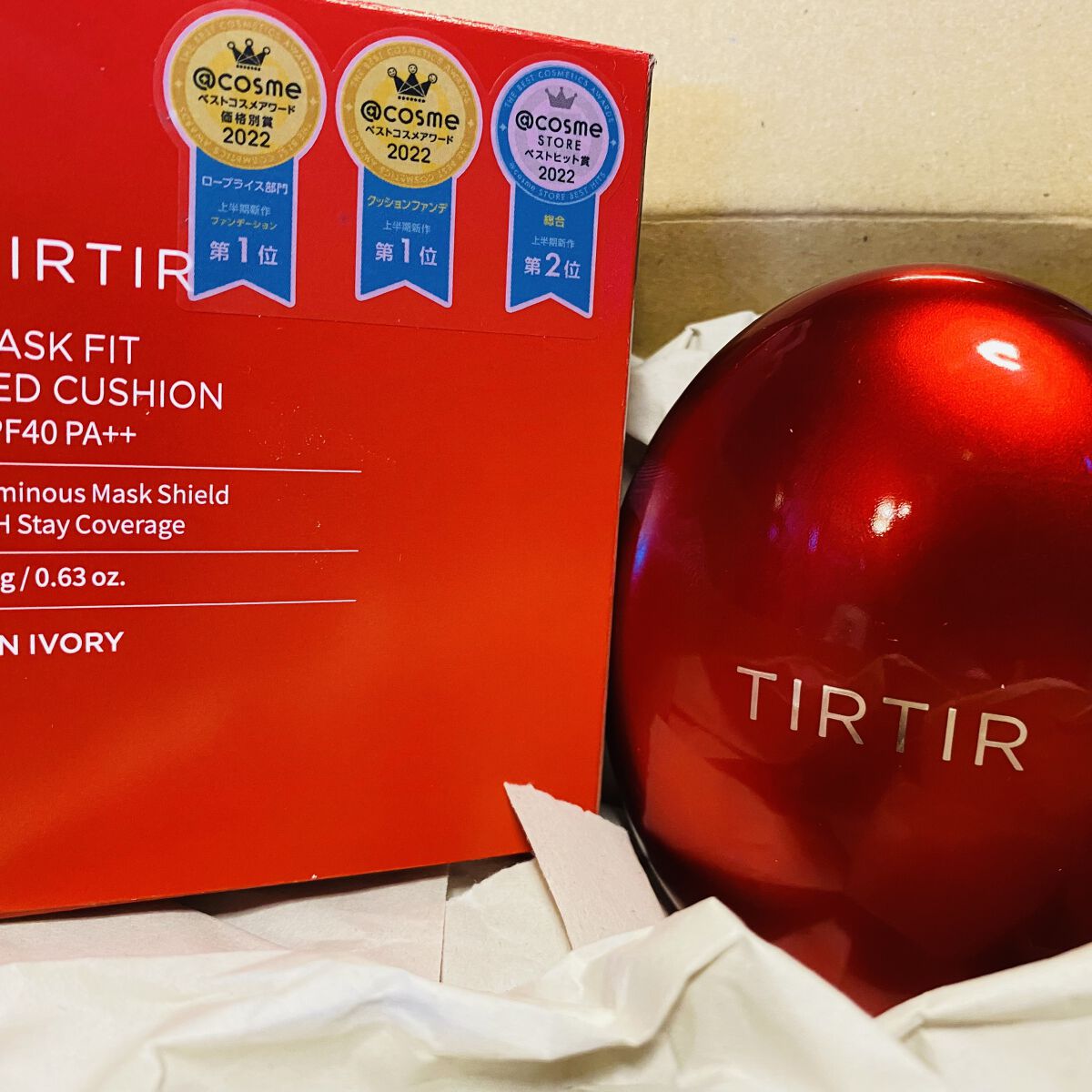 マスク フィット レッド クッション/TIRTIR(ティルティル)/クッションファンデーションを使ったクチコミ（2枚目）