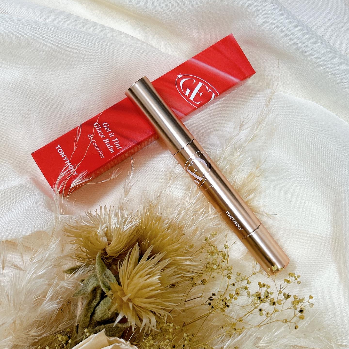 ゲットイットティントグレーズバーム/TONYMOLY/リップティントを使ったクチコミ（2枚目）