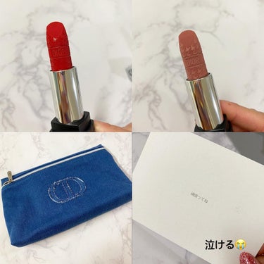 ルージュ ディオール 999V ベルベット<ニュー ルック エディション>（生産終了）/Dior/口紅を使ったクチコミ（3枚目）