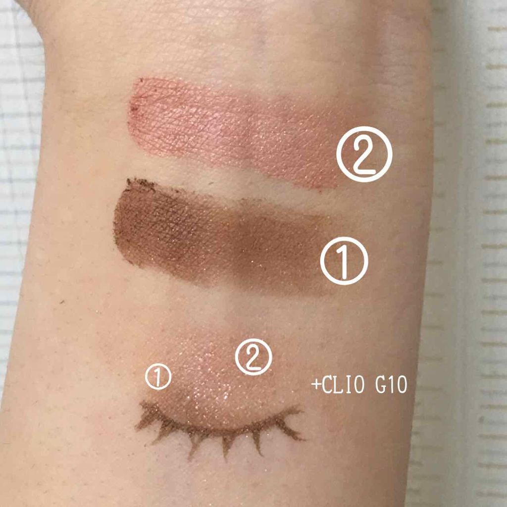 アイ カラー(チップ付)/ちふれ/アイシャドウパレットを使ったクチコミ（3枚目）