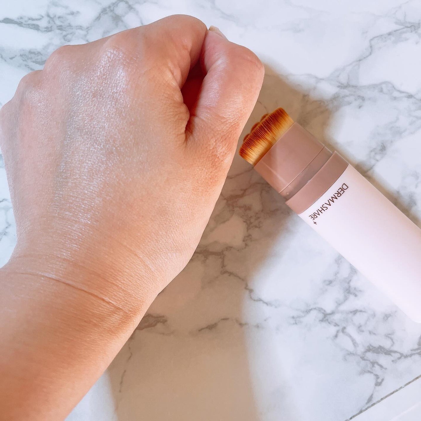 ヴィーガンナチュラルカバースティックファンデーション/DERMASHARE/その他ファンデーションを使ったクチコミ(6枚目)