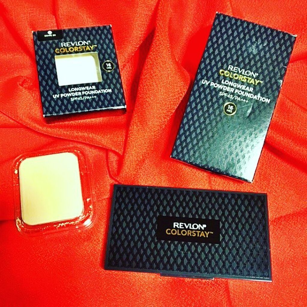  カラーステイ ロングウェア UV パウダー ファンデーション/REVLON/パウダーファンデーションを使ったクチコミ（1枚目）