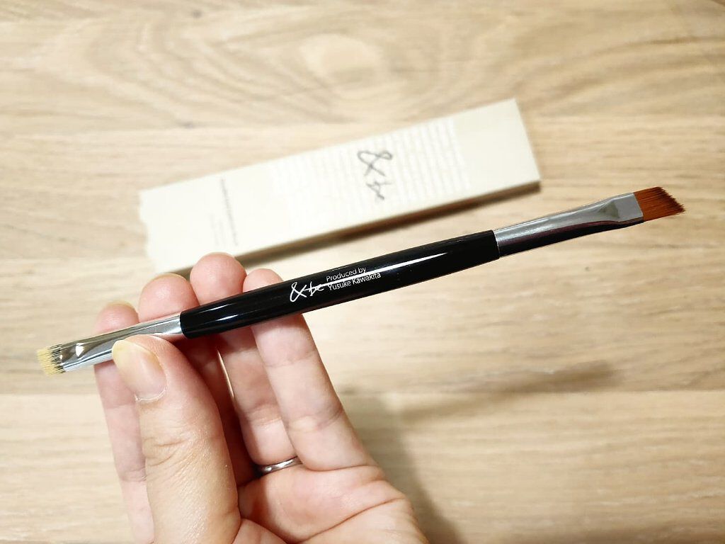 ダブルエンドアイブロウブラシ熊野筆/＆be/メイクブラシを使ったクチコミ（1枚目）