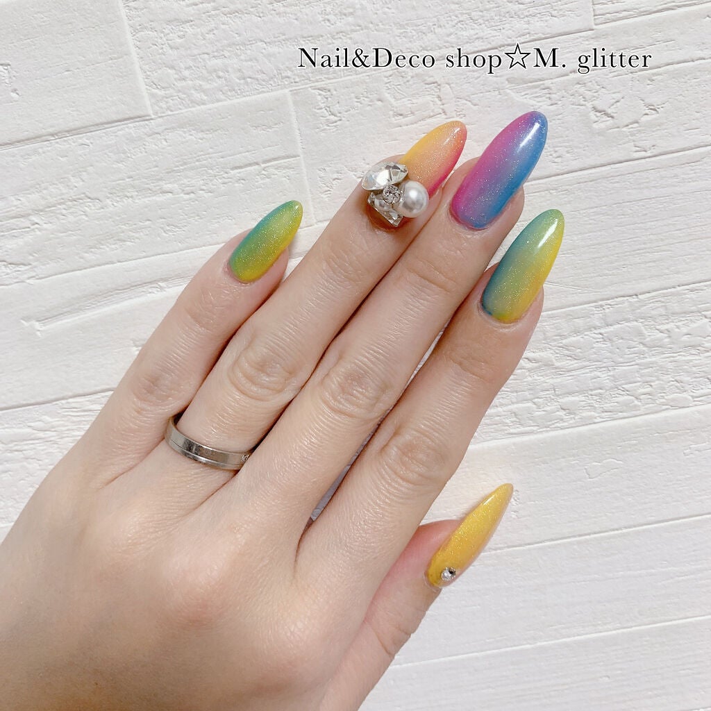 ノンワイプクリア キャンジェル(トップコート)/プリジェル/ジェルネイルを使ったクチコミ(4枚目)