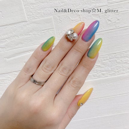 ノンワイプクリア キャンジェル(トップコート)/プリジェル/ジェルネイルを使ったクチコミ(4枚目)