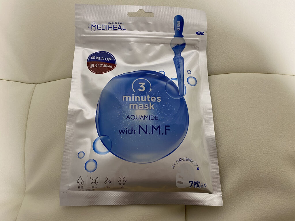 3ミニッツマスク：アクアマイドwith N.M.F/MEDIHEAL/シートマスク・パックを使ったクチコミ（1枚目）