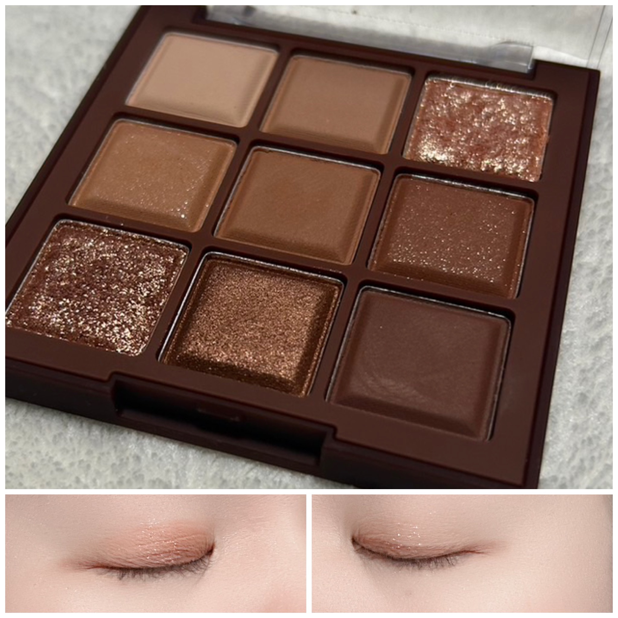 シャドウパレット 11 チョコレートファッジ/dasique/アイシャドウパレットを使ったクチコミ（3枚目）