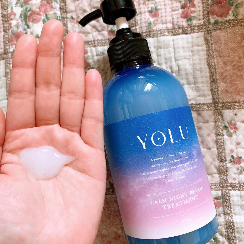 カームナイトリペアシャンプー／トリートメント/YOLU/市販シャンプーを使ったクチコミ（3枚目）