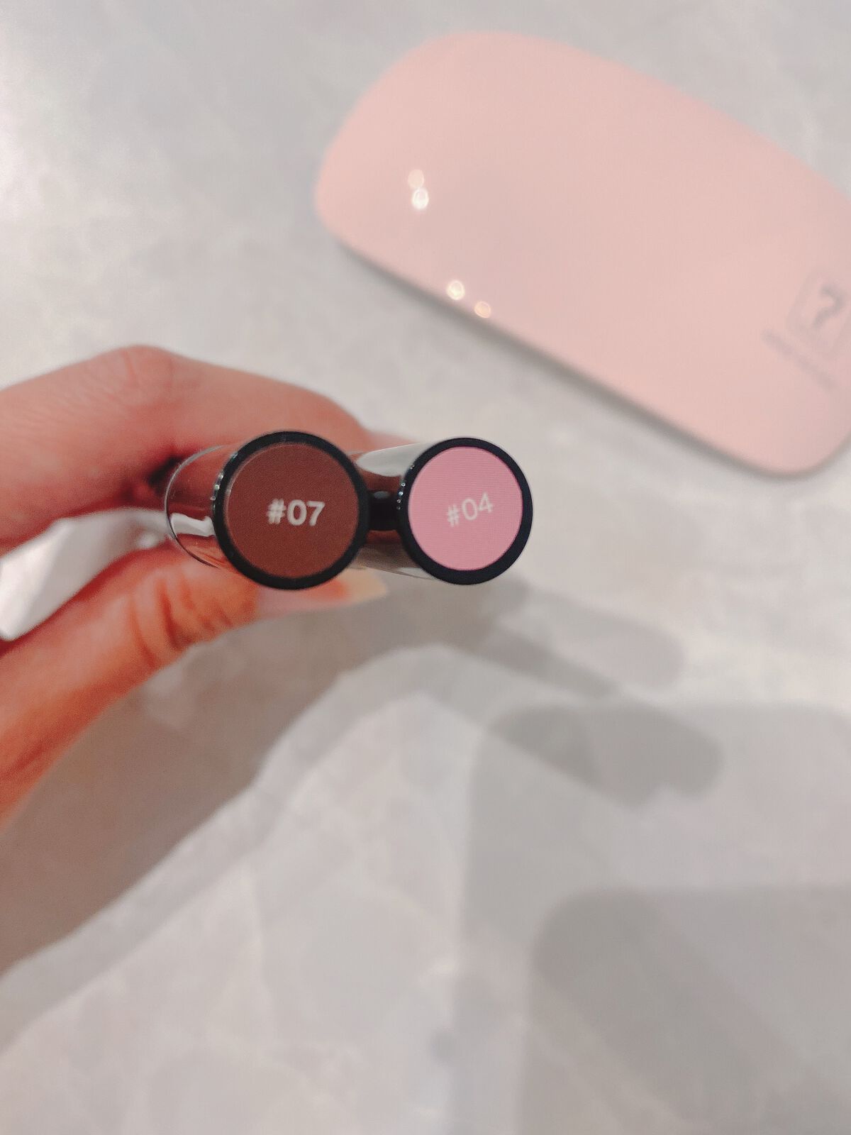 チャームスティックジェル #07 ブラウン/OMD/オールインワンネイルを使ったクチコミ（3枚目）