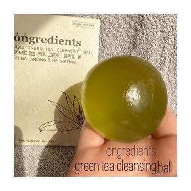 Jeju Green Tea Cleansing Ball/Ongredients/洗顔石鹸を使ったクチコミ（1枚目）