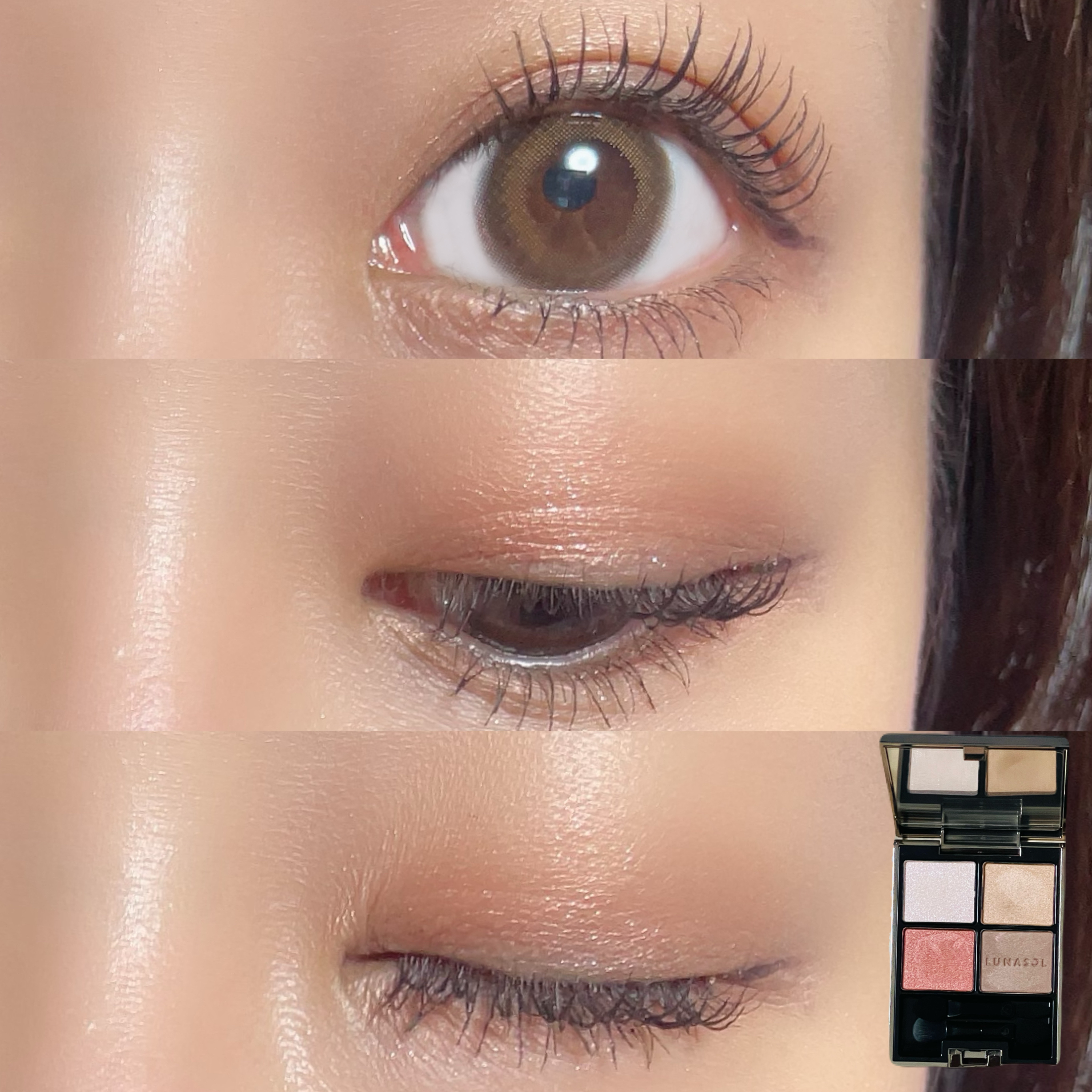 アイカラーレーション/LUNASOL/アイシャドウパレットを使ったクチコミ（2枚目）