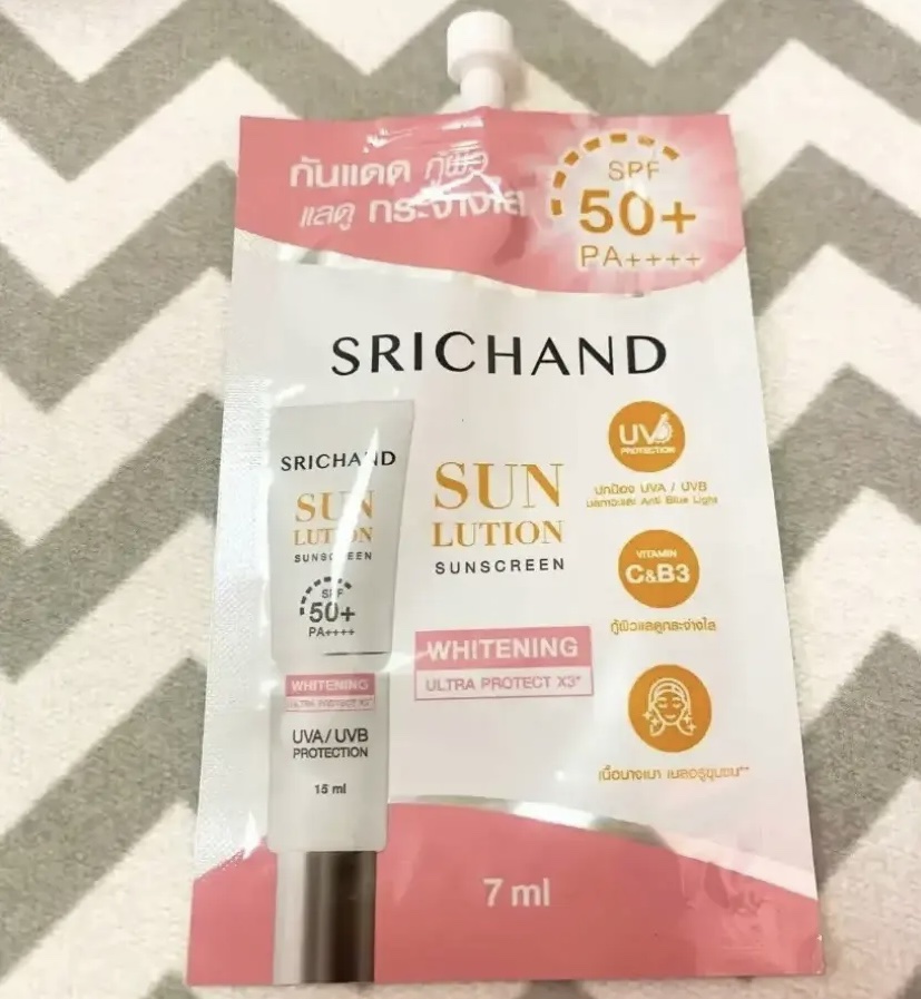  サンリューション スキンホワイトニング サンスクリーン SPF50+ PA++++/SRICHAND/その他スキンケアを使ったクチコミ（1枚目）